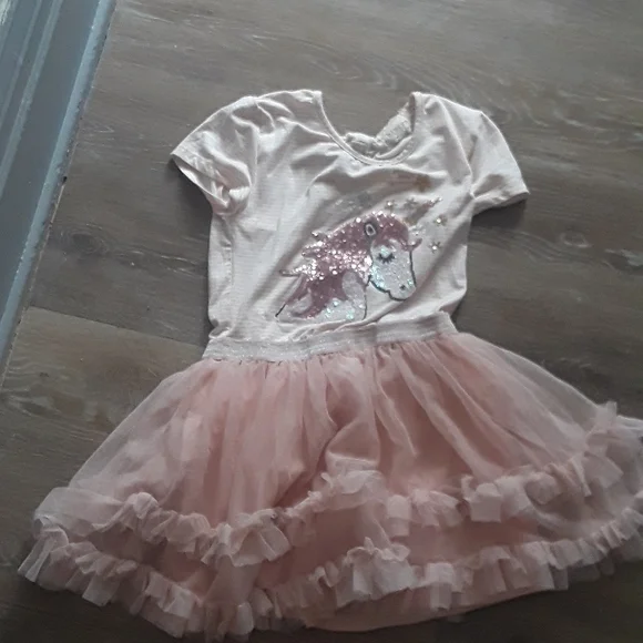 strapless open back dress Diamond Dust Pink Tutu Dress main image 0